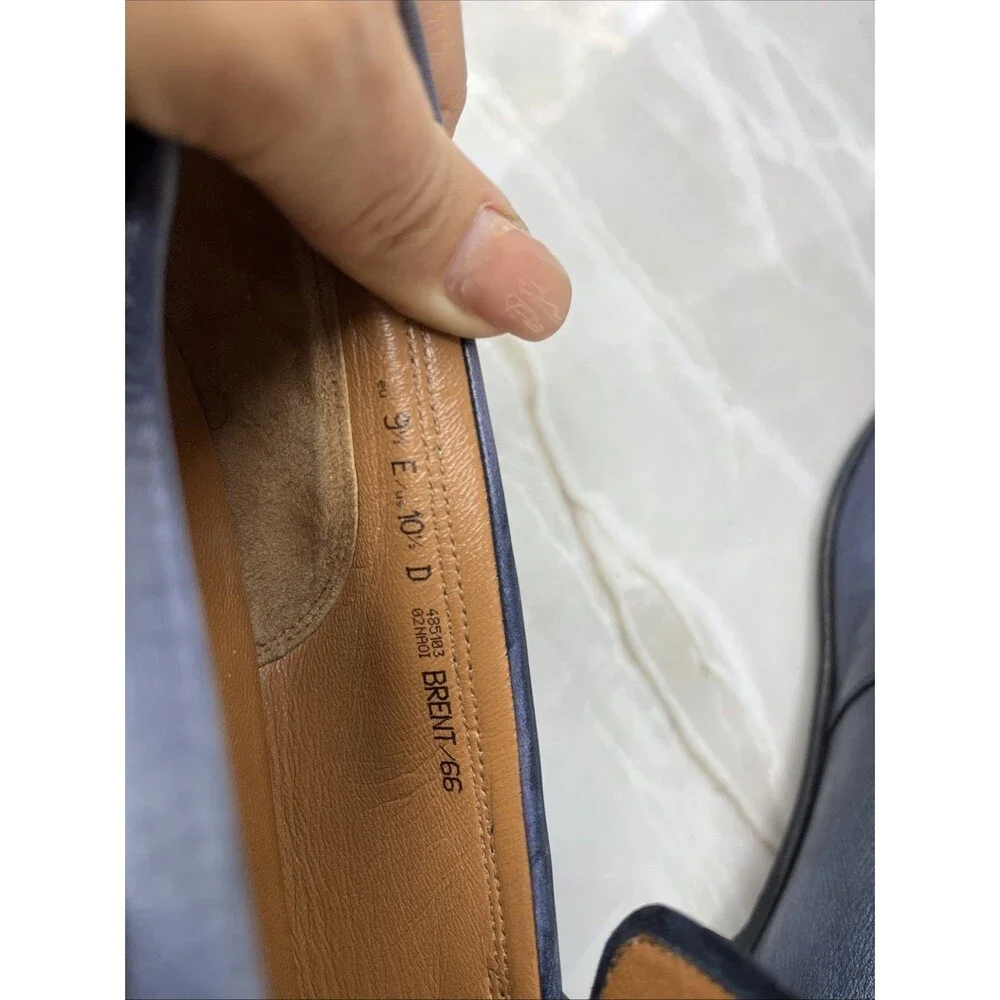 Bally Brent / 66 Navy Leather Men Loafers Slip On Shoes Us 10.5 D Uk 9.5 E